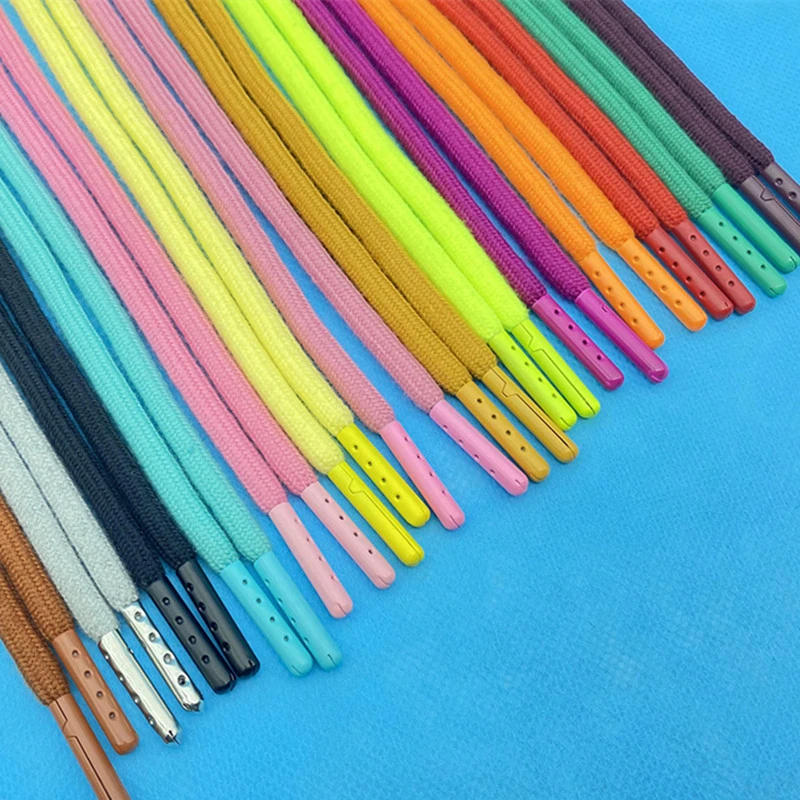 Cotton Rope 120 Color Straight Color Bullet Tips Drawstring for Hoodies Sweater Hat and Pants