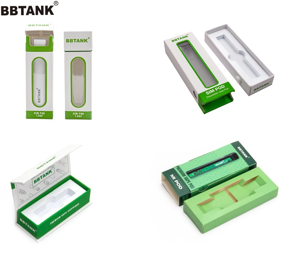 Bbtank 510 Thread Ceramic Coil Empty 0.5ml 1ml All Glass Cartridge Custom Logo Empty Vaporizer Cartridge