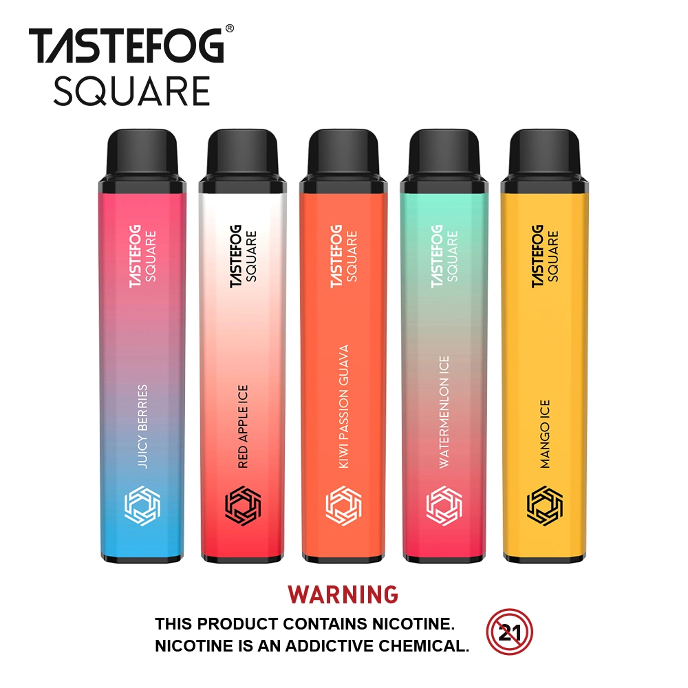 Tastefog Square 3500 Puffs Disposable E-Cigarette Smoke Rechargeable Vape Pen Fast Delivery