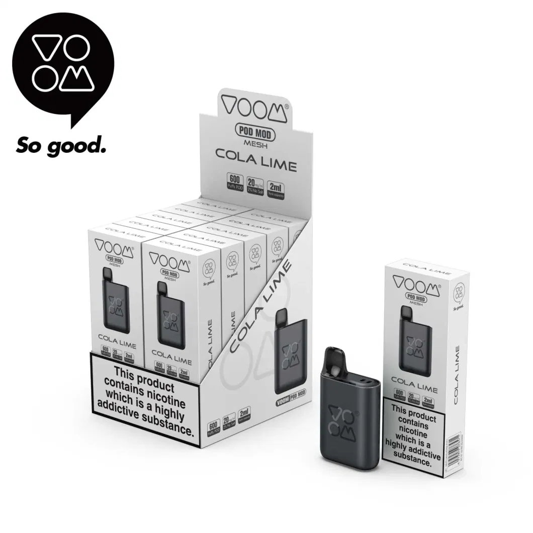 Voom Pod Mod Factory Itsuwa Tpd Disposable Closed System Type-C Charge Fruit Flavours Mesh Coil Replacement Vape