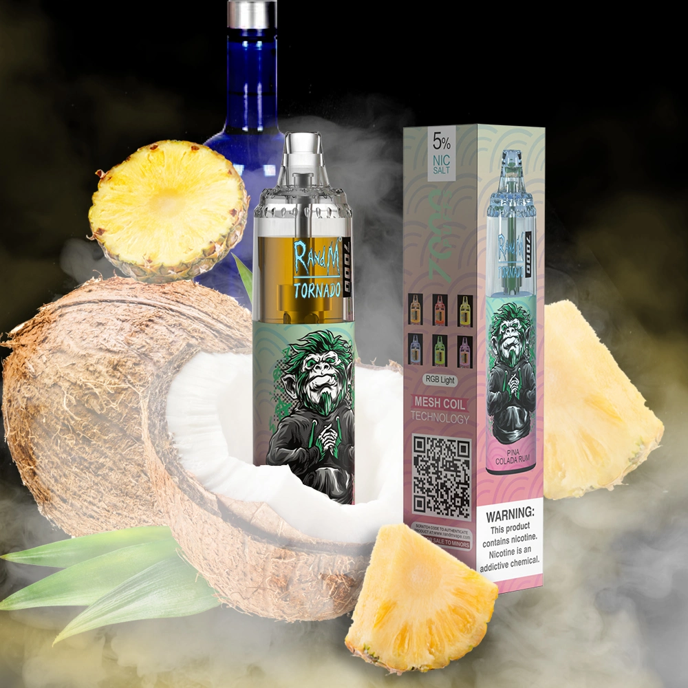 Newest Trending 56 Flavors Randm Tornado 7000 Puffs Rechargeable Disposable Vape