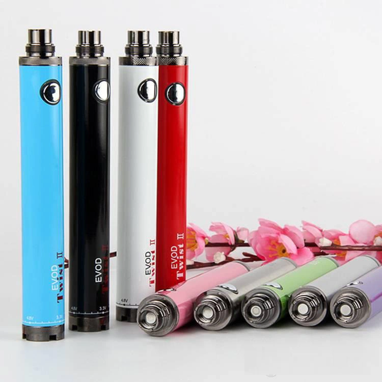 Adjusatble Voltage 510 Thread Rechargeable Vape Pen Ecig Evod Twist 2 Battery