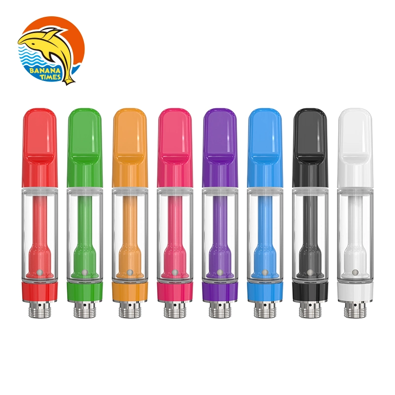 Bananatimes Full Ceramic Cartridge 2mm Intake Holes Screw Tip Disposable Vape Cart 0.5ml