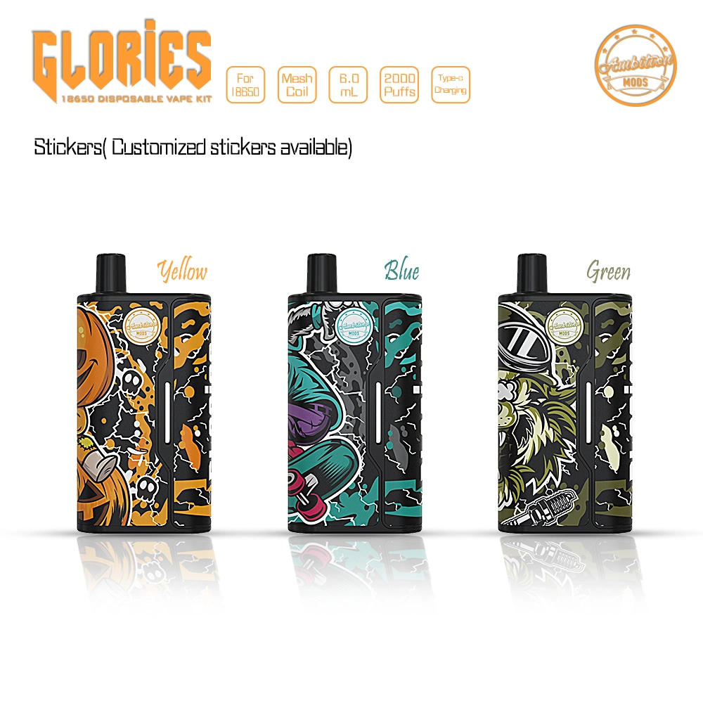 The Newest 18650 Disposable Vape Kit --Glories Kit by Ambition Mods