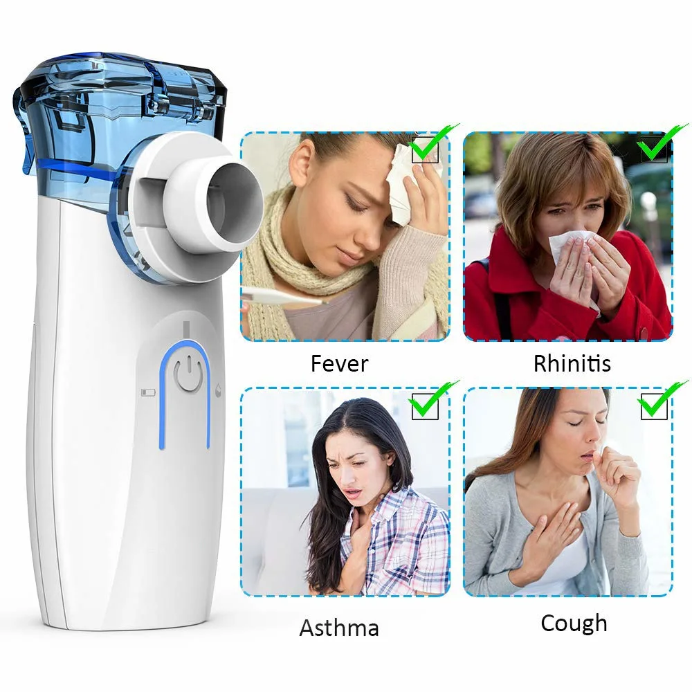 Inhaler Nebulizer Machine USB Rechargeable Portable Household Microgrid Atomizer