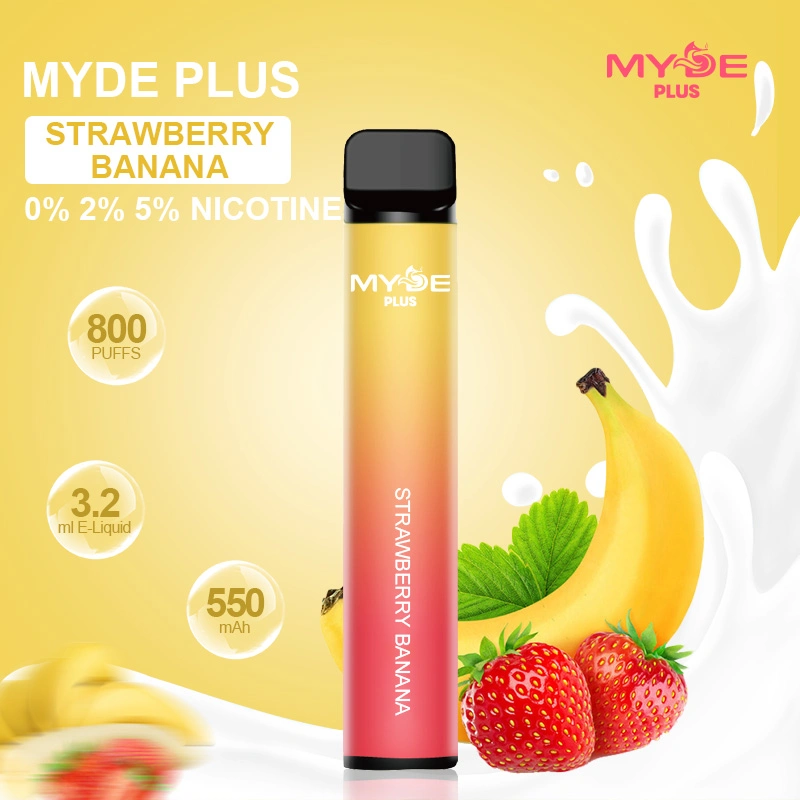 2023 New Coming Myde Multiple Fruity Flavors 800 Puffs 0% 2% 5% Nicotine Disposable Vape Pen