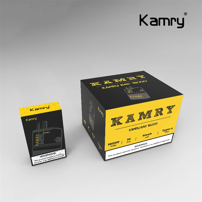 Kamry Bar Self Modeling Disposable Vape Refillable Pod 18000 Puffs Wholesale Disposable Atomizer