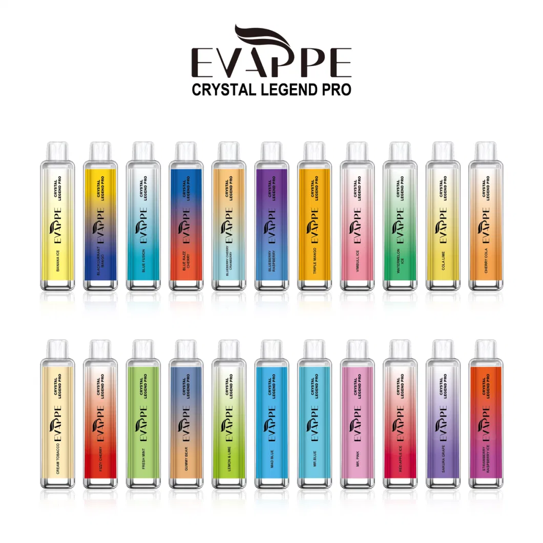 Evappe Crystal Legend PRO 5000 Disposable E Cigarette Vape Pod Device Electronic Cigarette Vs Ske The Crystal Legend 4000