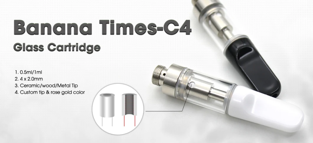 Wholesale 0.5ml Cartridges Empty Ceramic Coil 510 Vape Cartridge Glass Tanks Atomizers