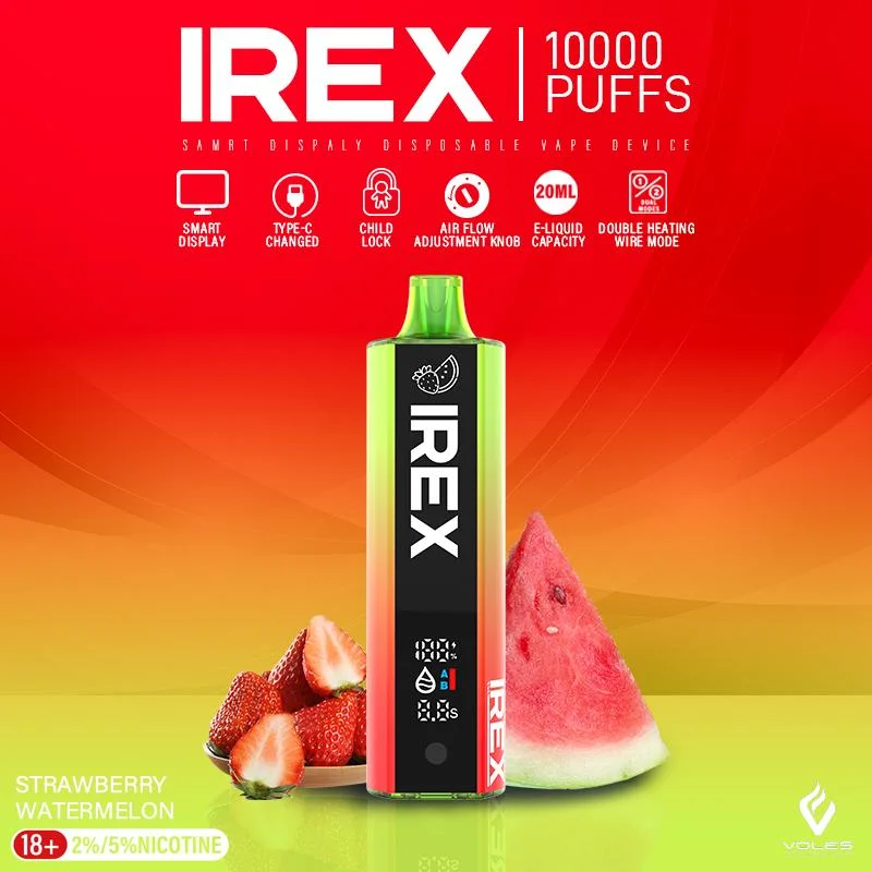 Irex 10000 Puffs Original Disposable Vape Voltbar Disposable Vape Pen Wholesale Rechargebale Battery Vape Pen