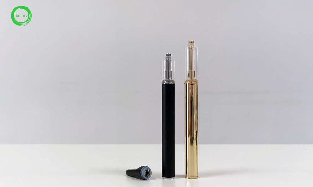 Custom Auto Draw Ceramic Golden Disposable Delta D9 Oil Cart Vaporizer Vape Pen 1.0ml Rechargeable for Thick Oil