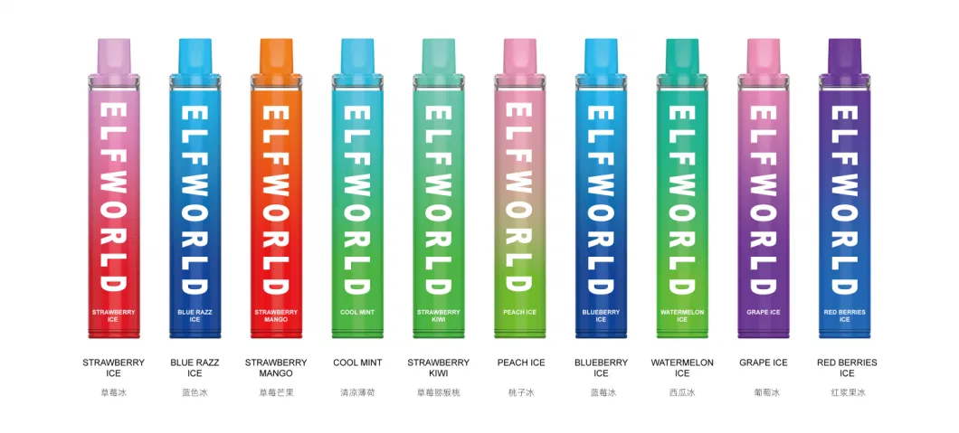 Original Elfworld Mg 2500 E Cigarette Unrechargeable RM Puffs Disposable E Cigarette Vape Crystal Legend Elf World Puff Bar Puff Plus Ultra