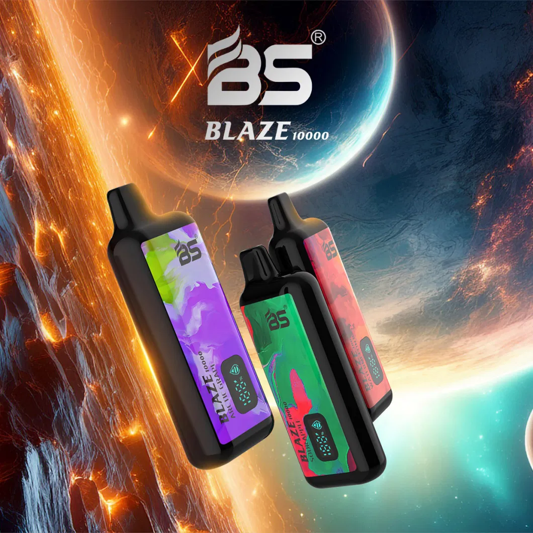 BS Blaze 10000 Puffs Wholesale E-Cigarette Disposable Vape Pod 18ml Premium Liquid 10 Different Flavors 0% 2% 5% Nic Available Tornado 7K