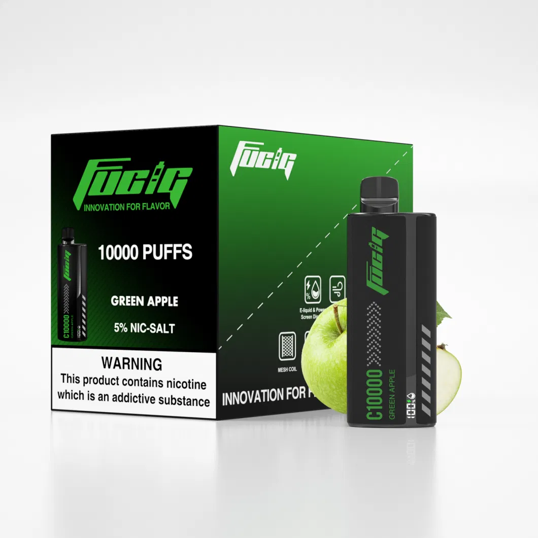 Rechargeable Disposable Vape 10000 Puffs Fucig C10000 E-Cigarette Starter Kits with Screen