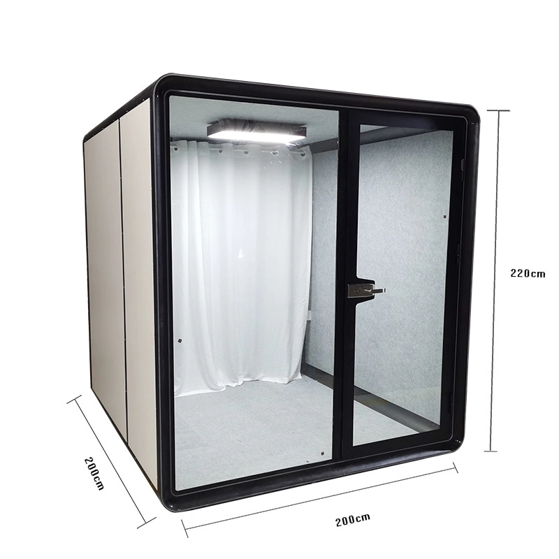 Custom Transparent Outdoor Pod Acoustical Soundproof Office Phone Booth Meeting Room Pods