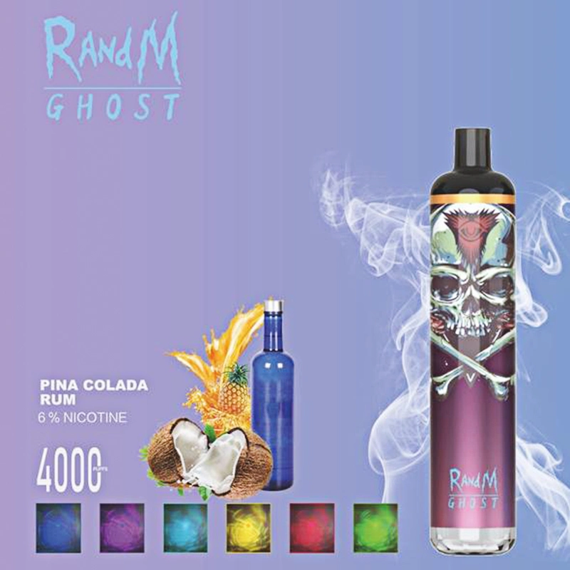 Wholesale OEM Popular Disposable 4000 Puff Vape Randm Ghost with Europe USA Tank Refillable E Cigarette