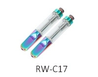 RW C12 China Wholesale 510 Thread Glass Tank G5 1.0ml 0.5ml Ceramic Vertical Coil Vaporizer Rechargeable Disposable Oil Cartridge Pen