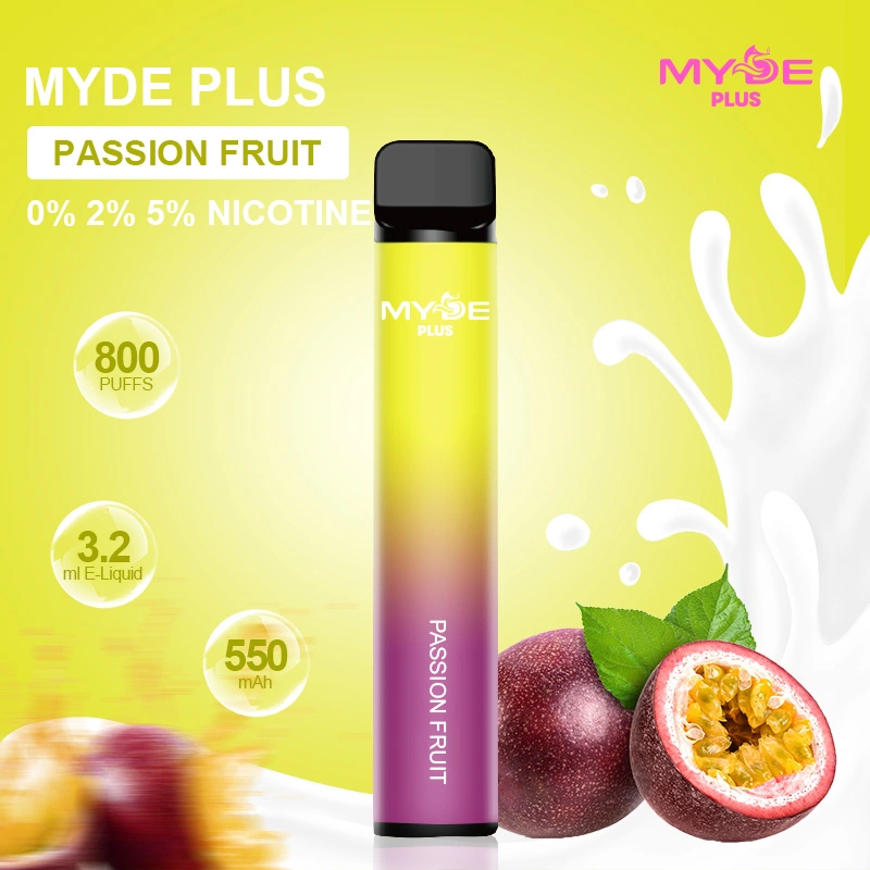 2023 New Coming Myde Multiple Fruity Flavors 800 Puffs 0% 2% 5% Nicotine Disposable Vape Pen