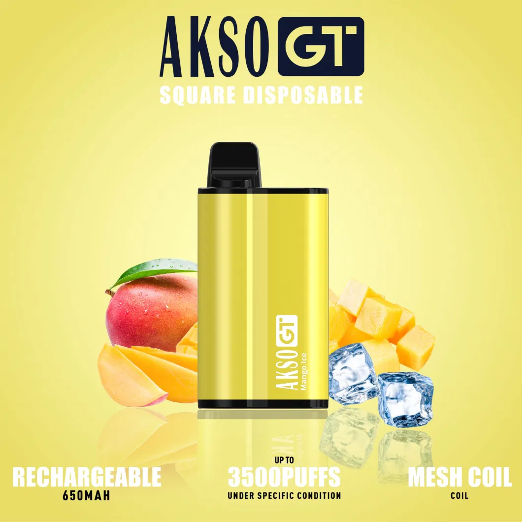 Hottest Akso Gt 3500 Puffs Wholesale Disposable Vape Pen E-Cigarette Starter Kits