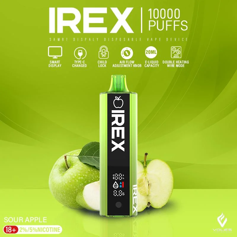 Irex 10000 Puffs Original Disposable Vape Voltbar Disposable Vape Pen Wholesale Rechargebale Battery Vape Pen