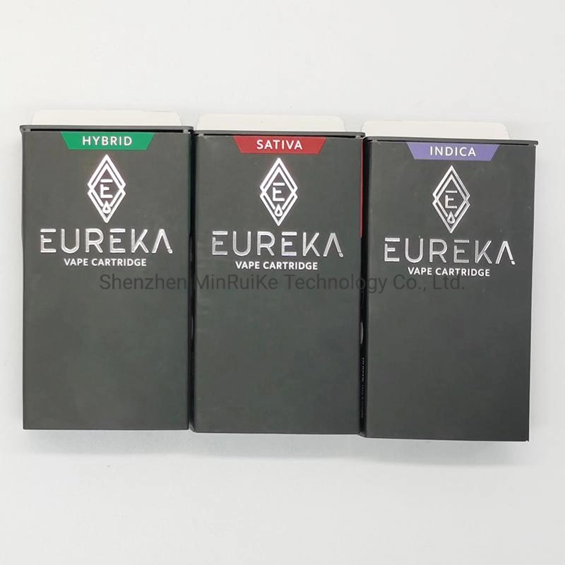 Eureka Press on Vape Cartridge Empty Oil Vaporizer 1ml Ceramic Press in Tip 510 Thread Wax Atomizer Pens
