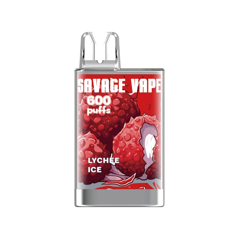 EU Warehouse Original Savage Vape Crystal 600 Puff Disposable Vape Pen Pod Device 550mAh Vapes Kit 20mg Nic Wholesale Mini E Cigarettes 10PCS Per Pack