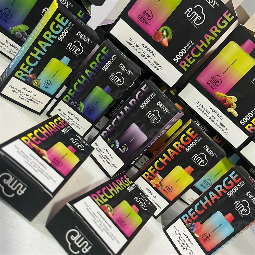 New Arrival Fume 5000 5000puffs 5K Puff Puffs E Shisha 12ml Mesh Coil Recharge Disposable Vape E CIGS Starter Kit Vaporizers Vapers Strawberry Kiwi Pod