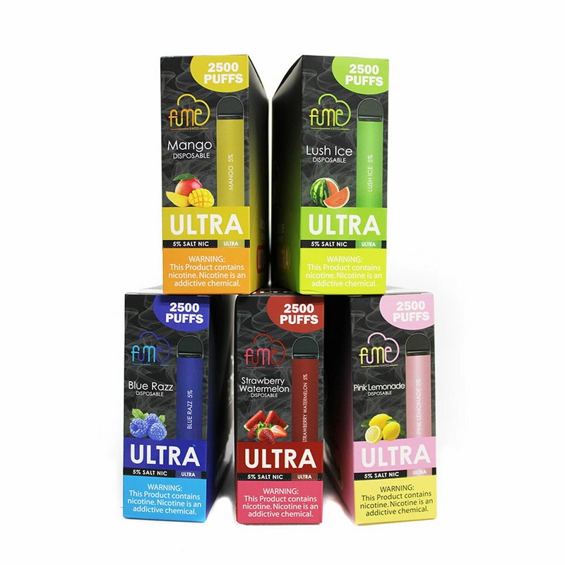 2022 Best Selling Fume Ultra Rechargeable 2500 Puffs Disposable Vape Various Tastes E-Cigarette in Stock