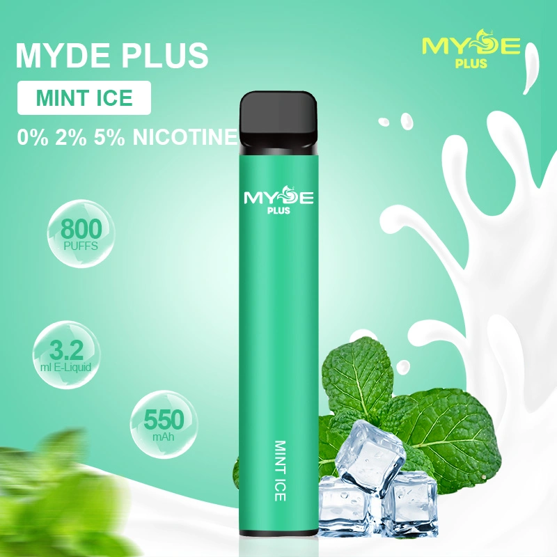 2023 New Coming Myde Multiple Fruity Flavors 800 Puffs 0% 2% 5% Nicotine Disposable Vape Pen