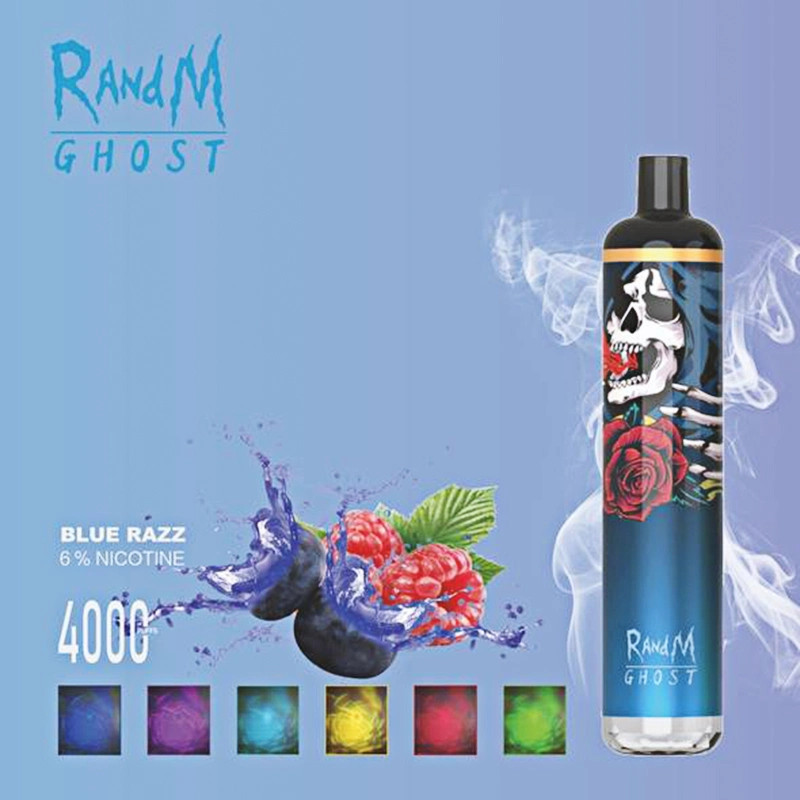 Wholesale OEM Popular Disposable 4000 Puff Vape Randm Ghost with Europe USA Tank Refillable E Cigarette