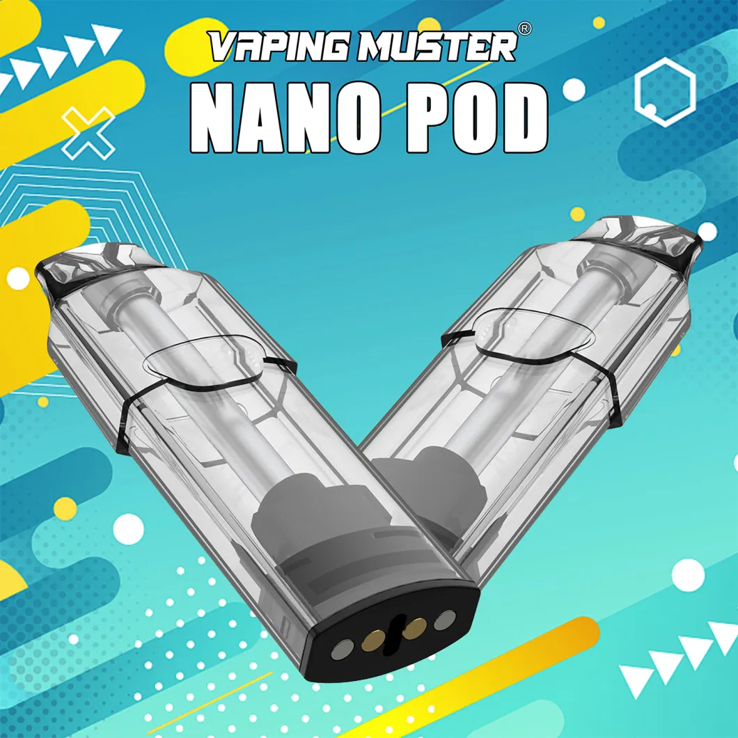 Vapingmuster Vape Neo Pod Disposable Vape 18ml Prefilled 0% 2% 5% Nanostix Cotton Coil Cartridge for Open Pod System