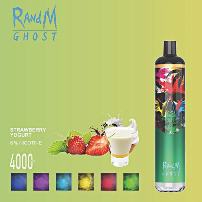 Wholesale OEM Popular Disposable 4000 Puff Vape Randm Ghost with Europe USA Tank Refillable E Cigarette