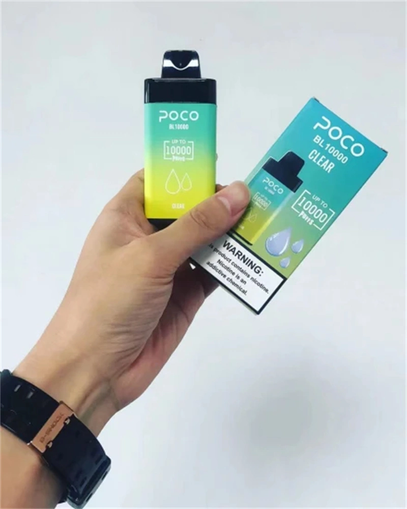 USA/Spain Warehouse 10K Puffs Poco Bl10000 Disposable Electronic Cigarette Airflow Mesh Coil Wholesale E Cigarette Type-C Rechargeable Prefilled 20ml E Juice