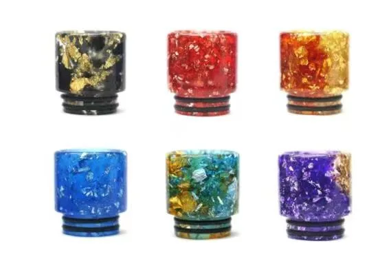 Colorful 510 810 Drip Tip High Quality Resin Atomizer Mouthpiece Shisha Hookah Factory Wholesale