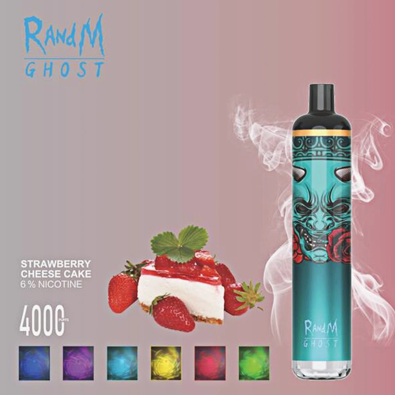 Wholesale OEM Popular Disposable 4000 Puff Vape Randm Ghost with Europe USA Tank Refillable E Cigarette