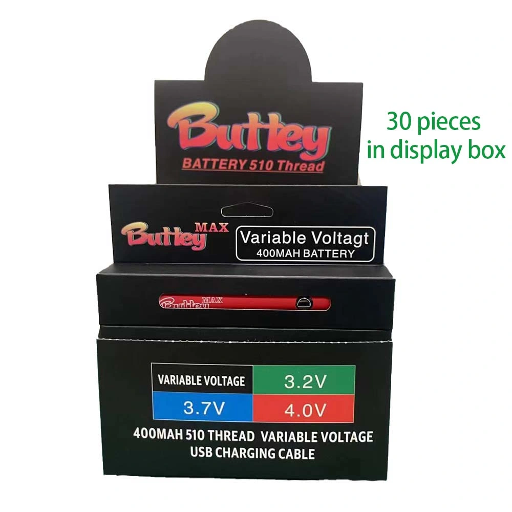 510 Thread Adjustable Voltage Rechargeable Type-C Preheating VV Buttey Max