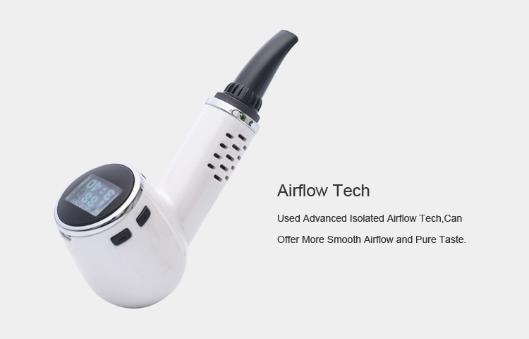 Temperature Control System Electronic Dry Herb Vaporizer Smoking Pipe
