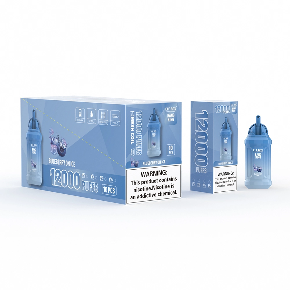 Wholesale Disposable Elf Box 12000 Vape China Supplier Elf Box 14000 Puffs 25ml E Juice Double Coil Pure Fruity Long Lasting Disposable