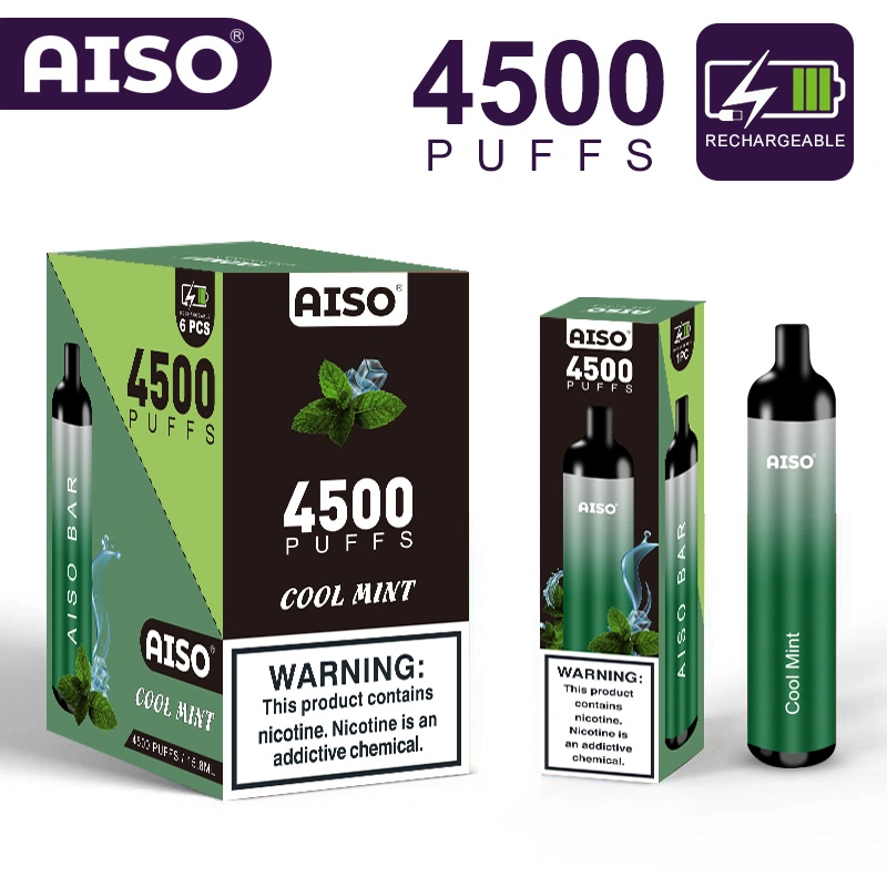 2022 China Factory Aiso Bar 4500 Big Vapor Disposable Ecig, E Cig Starter Kit