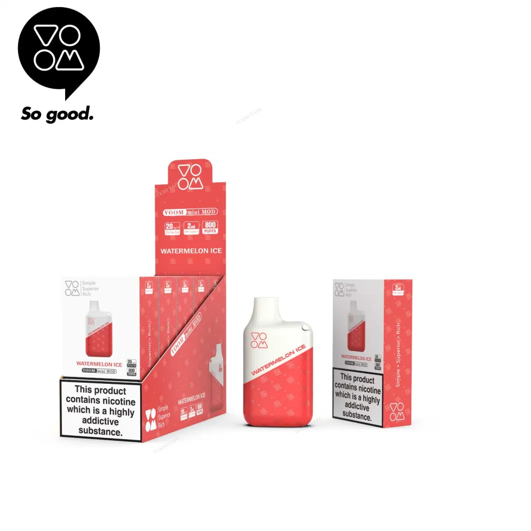 Voom Mini Mod Tpd Compliant 2 Ml Tank Shenzhen Wholesale Disposable Vape