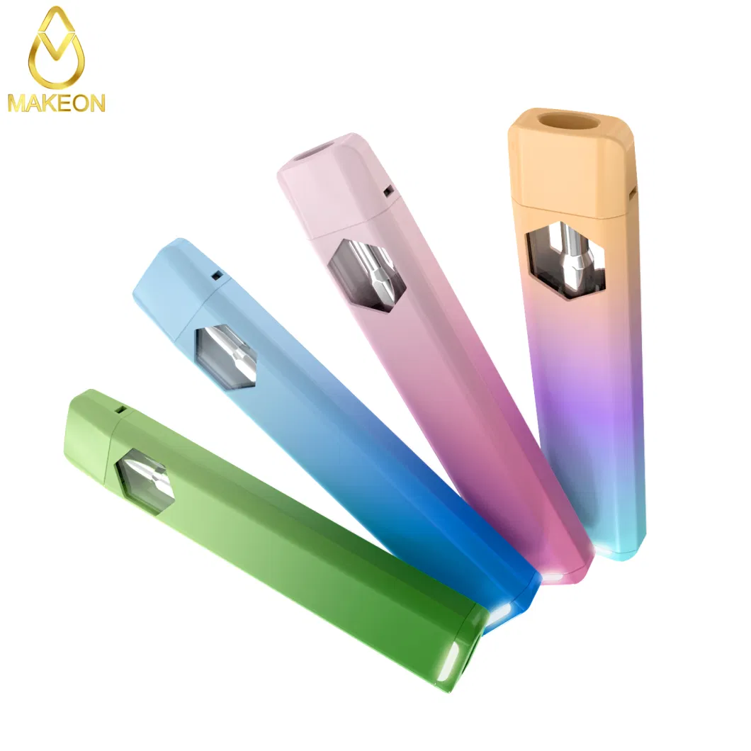 Makeon Ds 2g Flat Disposable Custom Vape Pod Vapes Pods Custom Oil Window Live Resin Custom Box Print Logo OEM Brand Puffin Favorites