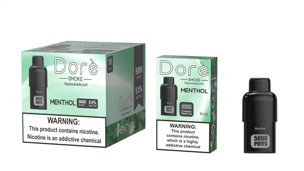 Wholesale Replaceable Vape Pen Disposable 5000 Puffs Pod Bar Dore Rechargeable Battery Vapes