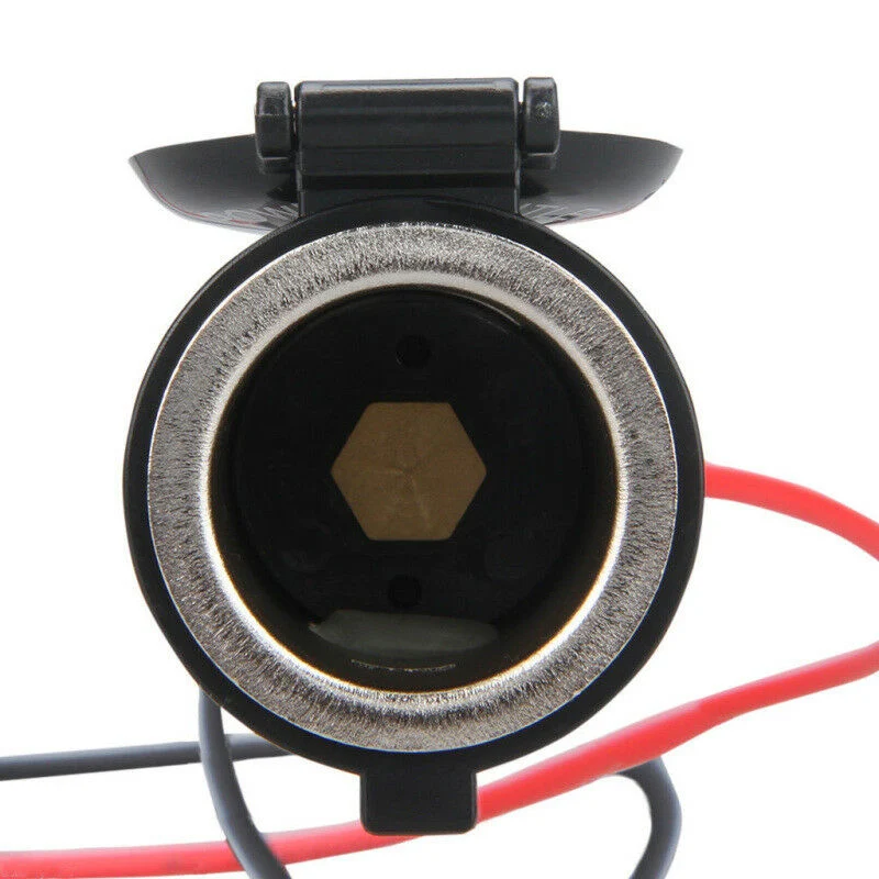 12V Cigarette Lighter Waterproof Car Power Port Outlet Socket for Car Truck Marine RV Caravan