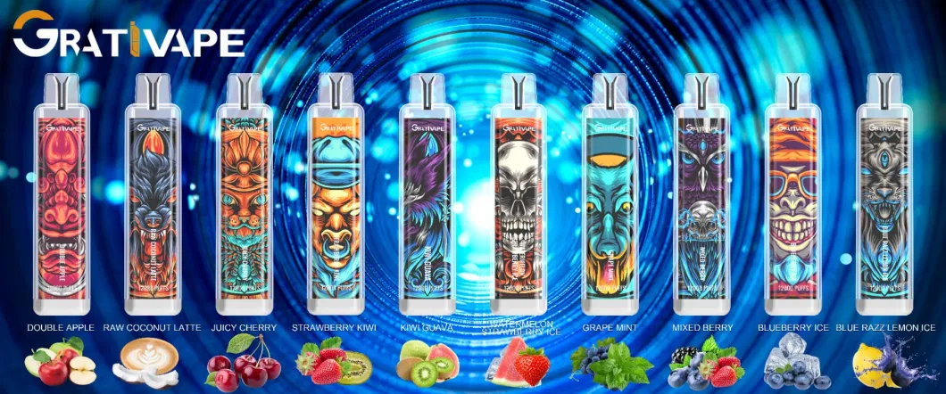 LED Night Light Design Grativape Disposable 12000 Puffs Istorm Beast Design Randm 20ml Electronic Cigarette Bar Pod Vape