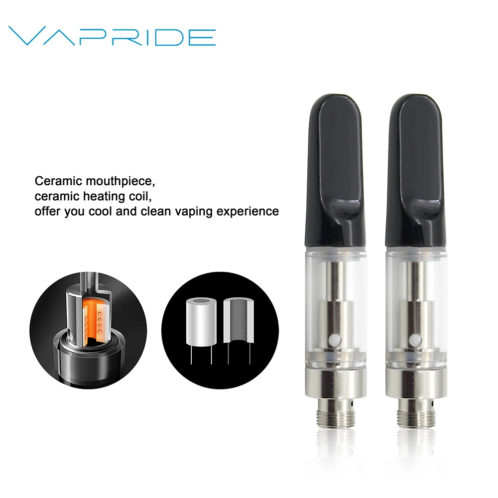 Vapride Factory Wholesale 0.5ml 1ml Ceramic Coil Packaging Empty Vape Cartridge