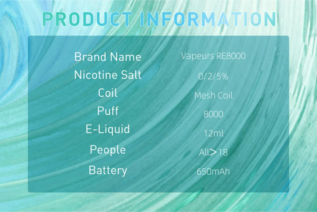 Wholesale Vapeurs Re 8000 Puff Smoke Bar Bulk Disposable Vape Distributors Us