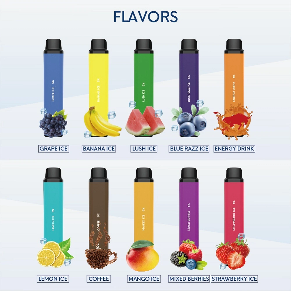 Vapes Brand Tastefog Disposable Vaporizer 10ml E Liquid 5% Nicotine 10 Mix Flavors