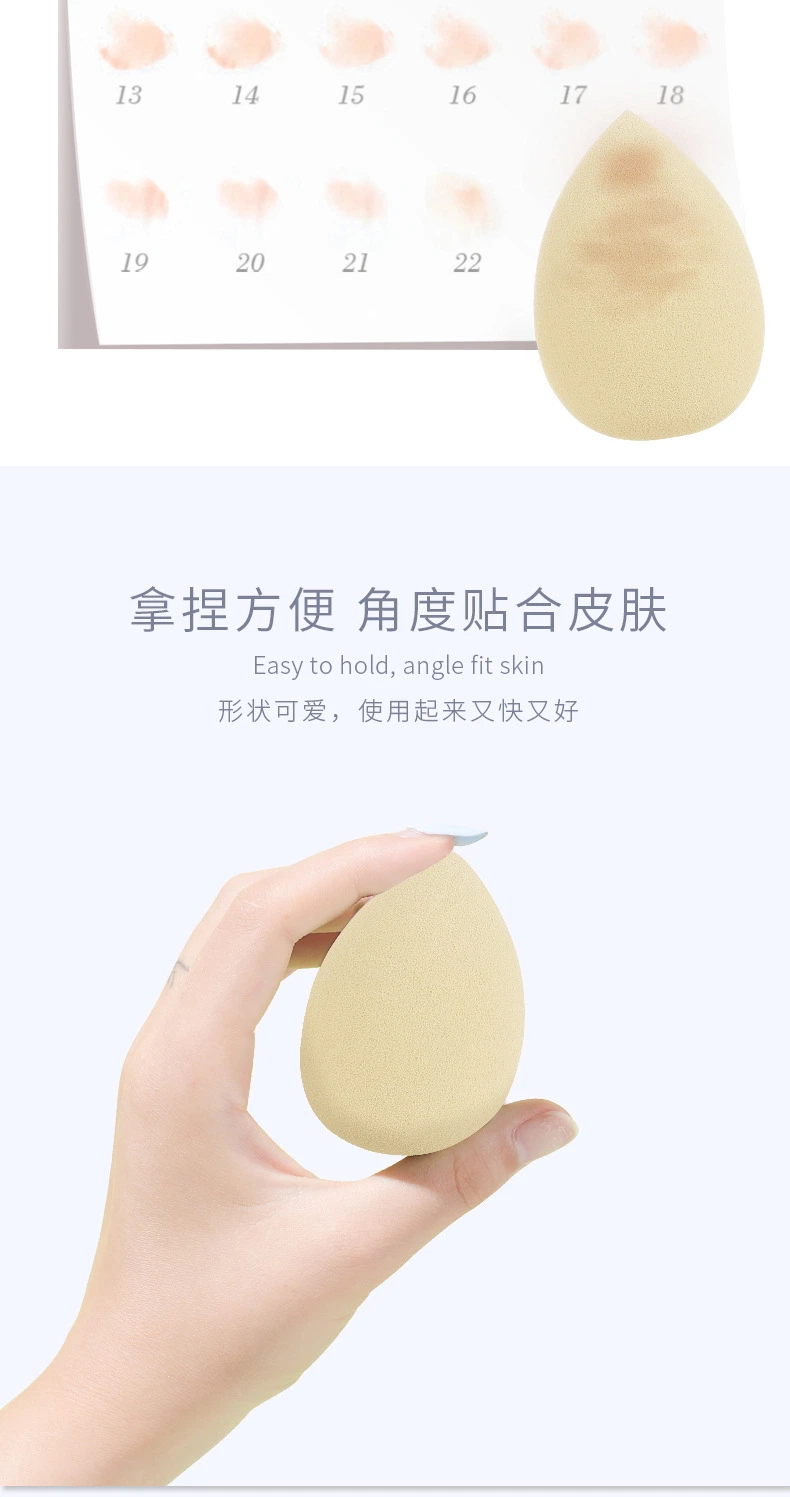 Ultra-Soft Makeup Egg 4 Packs Plus Support Set Which Will Become Large in Case of Water Dry and Wet Powder Puff