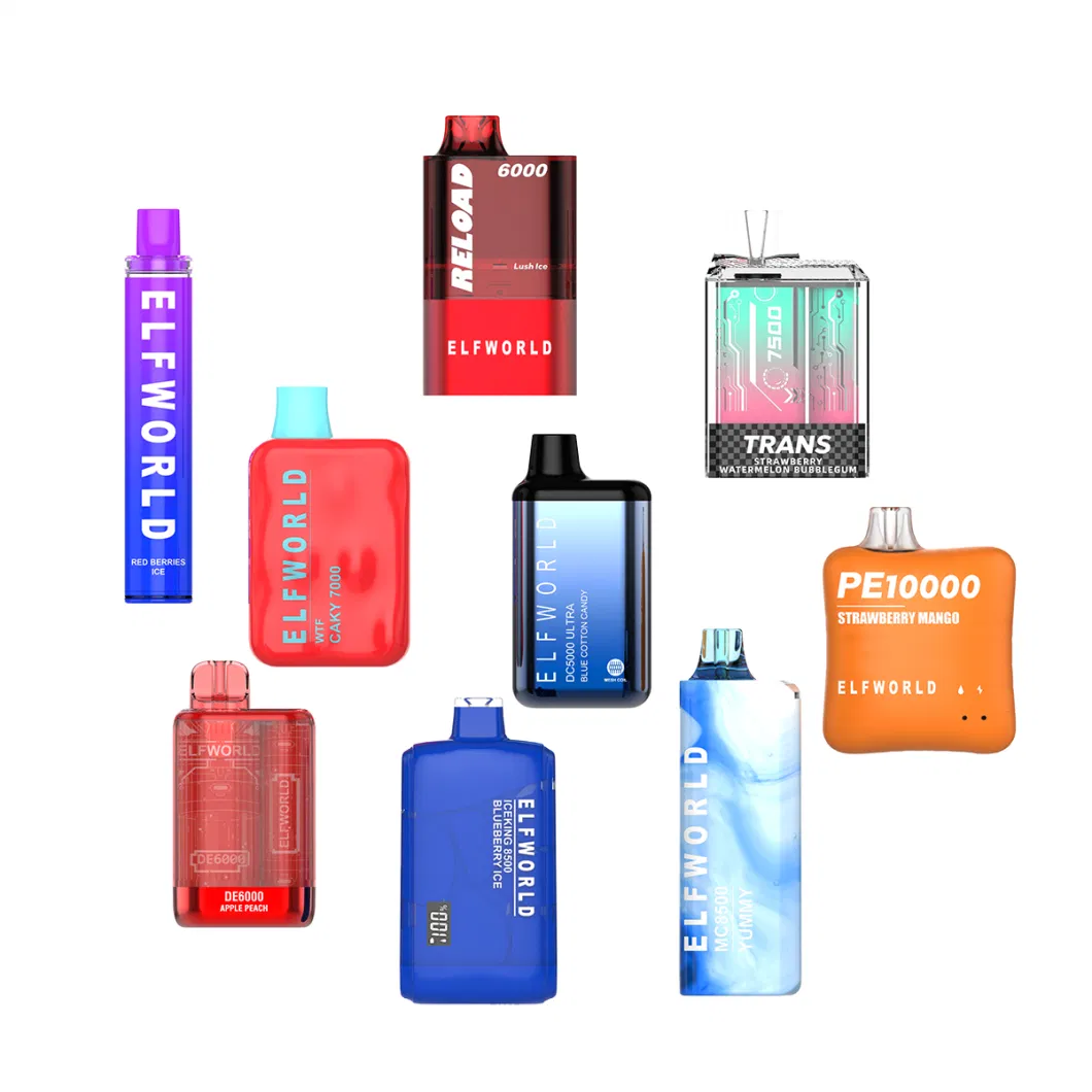 Elfworld Wholesale Disposable Device Elf 2500 5000 6000 7000 7500 8500 9000 10000 Orion Lost Puff Bar Custom Raz Vaporizer I E Cigarette Vape Pen Mesh Coil Bar