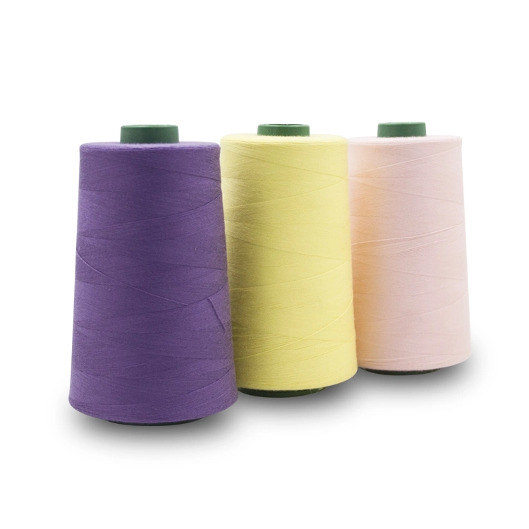 Over 1800 Colors Core-Spun 100% Polyester Textile Sewing Fabric Thread